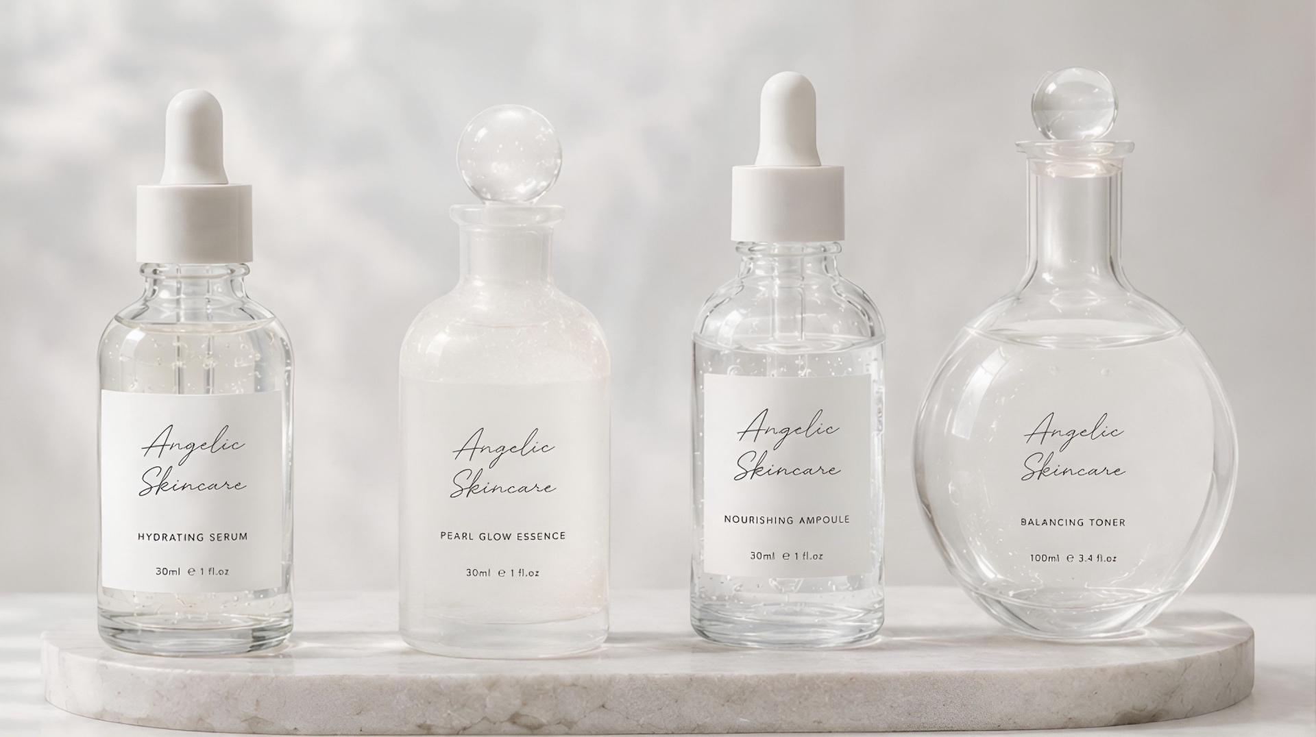 The Angelic collection — serum, essence, ampoule, toner